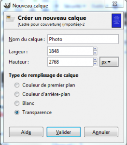 Nouveau calque photo